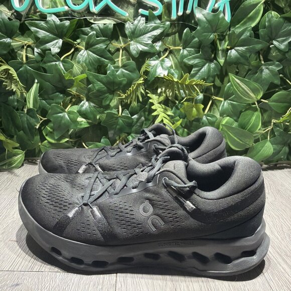 On Cloudsurfer Men’s Triple Black Size 8.5 Running Shoes Cushioned